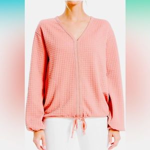 Max Studio Waffle Knit Pullover Size S